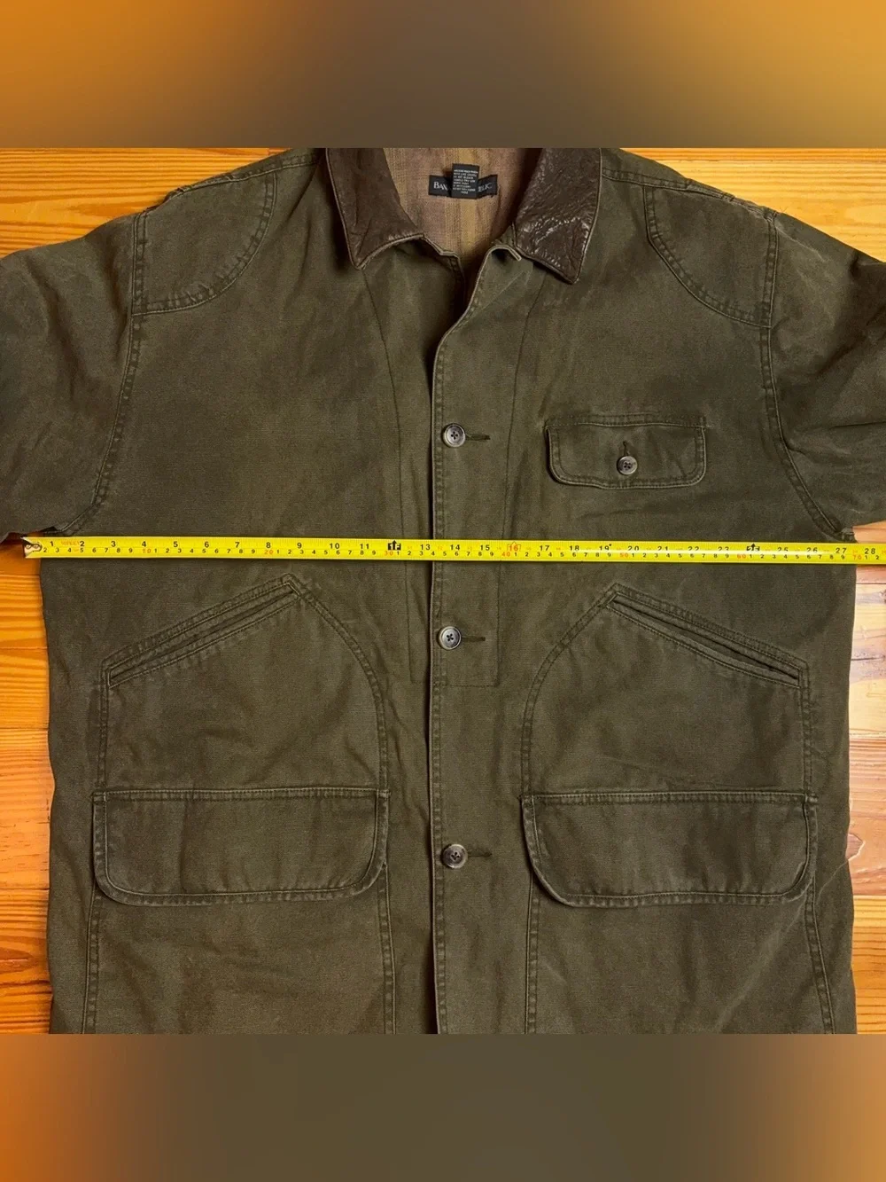 Vintage Banana Republic Green Cotton Duck Canvas Denim Barn Chore Jacket Large